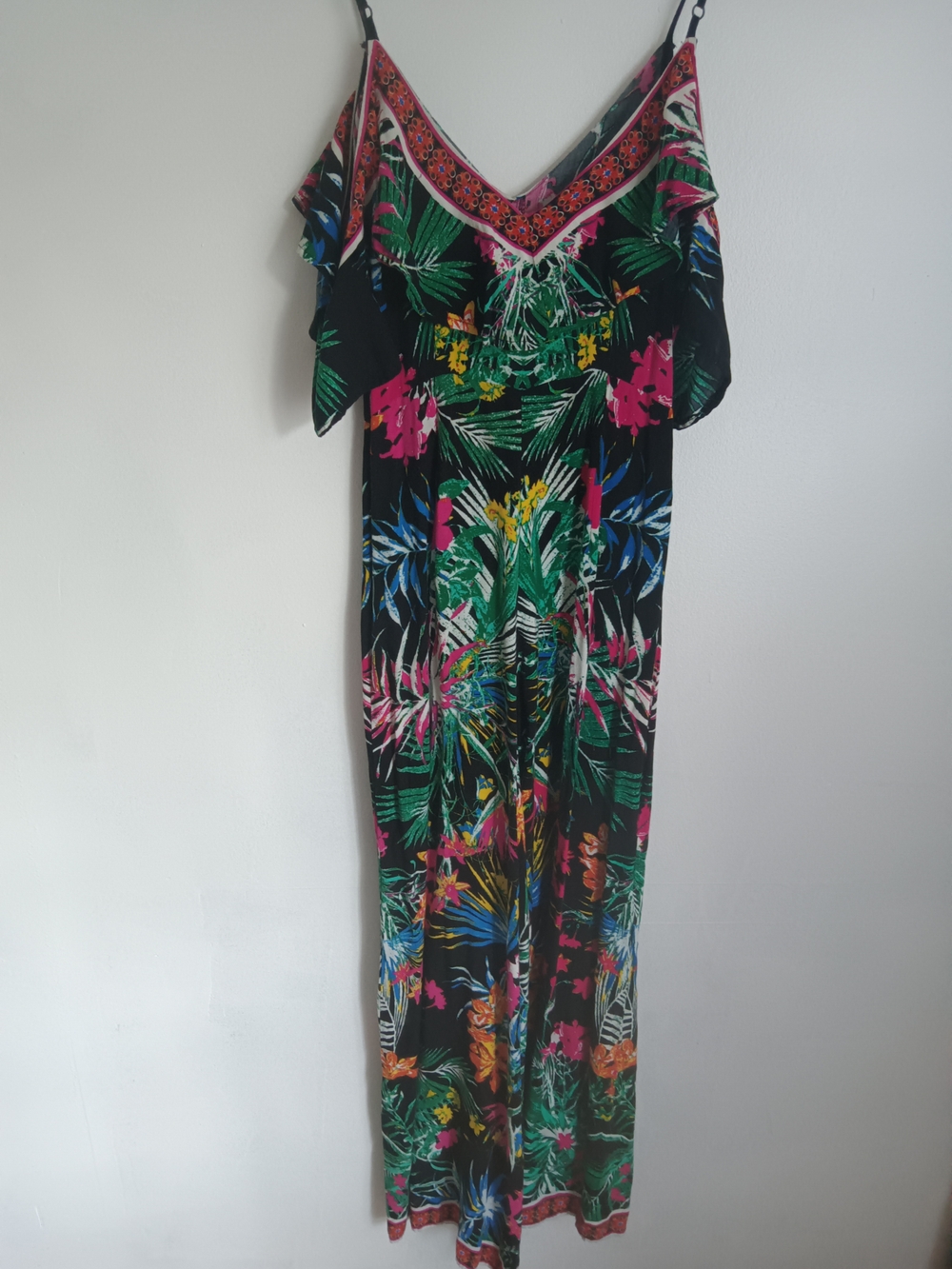 Flying Tomato Bright Blue and Pink Floral-Print Dress